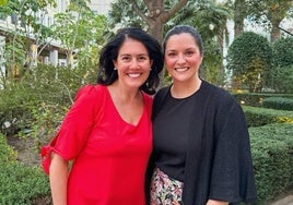 Rocio Cibrán y María José Delgado en la fiesta de verano del Westin.