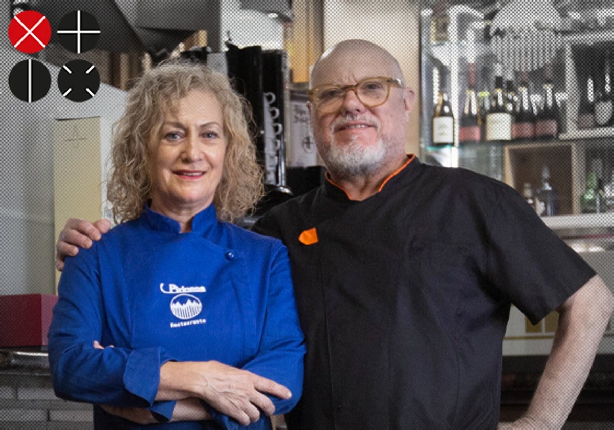 Tere y Paco, en el histórico Pirineos de Campanar.