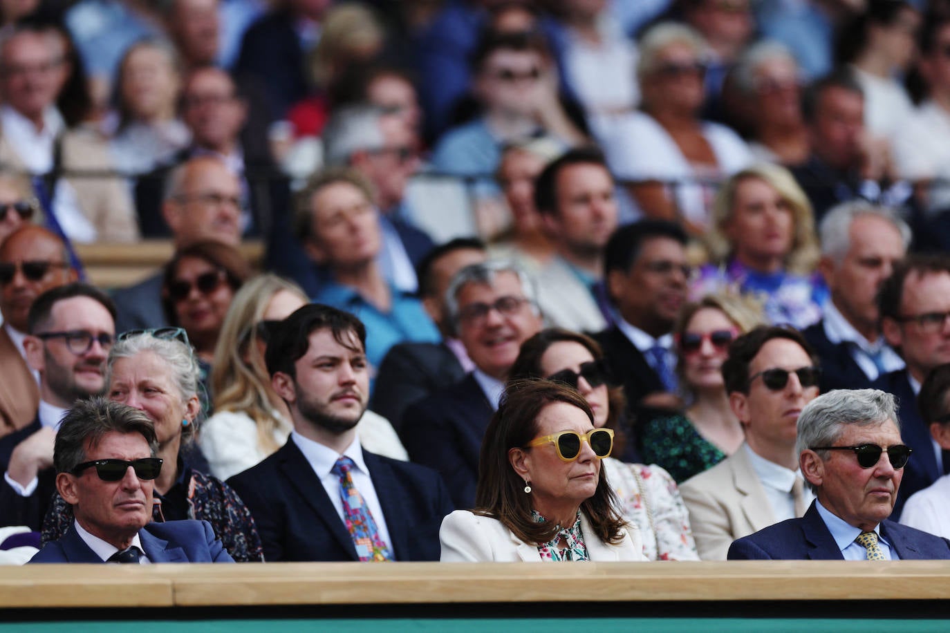 Fotos de los padres de Kate Middleton en Wimbledon