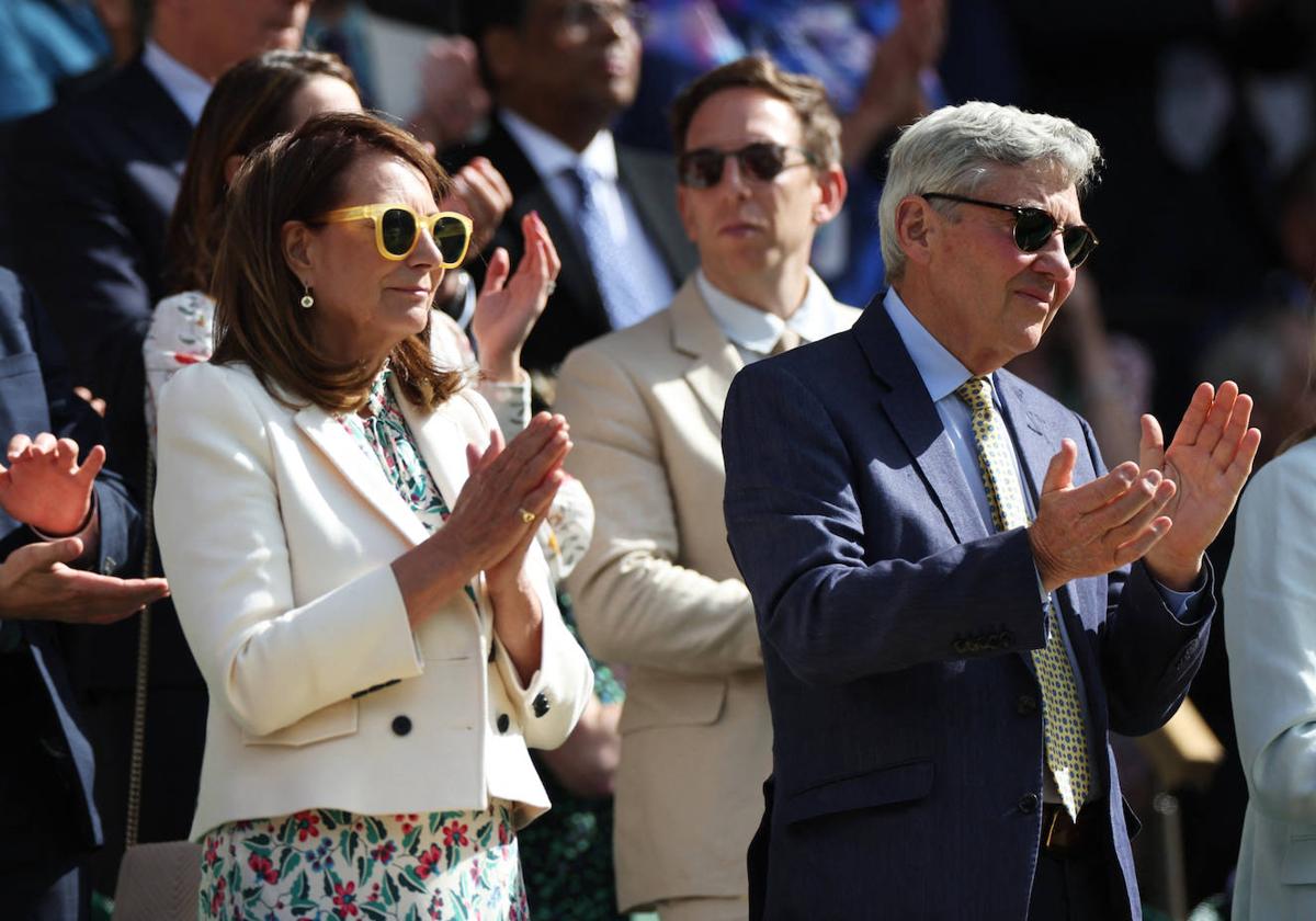 Fotos de los padres de Kate Middleton en Wimbledon