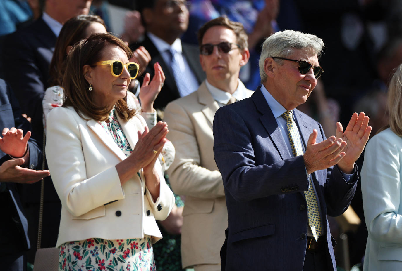 Fotos de los padres de Kate Middleton en Wimbledon