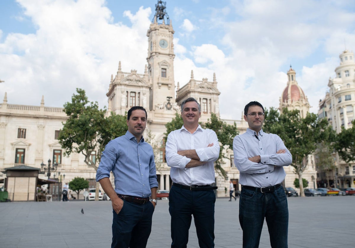 Javier Lopez, Vicent Soler y Javier Grau, fundadores de la startup.