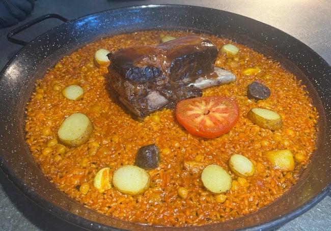 La versión del arroz al horno de Joan Belda.