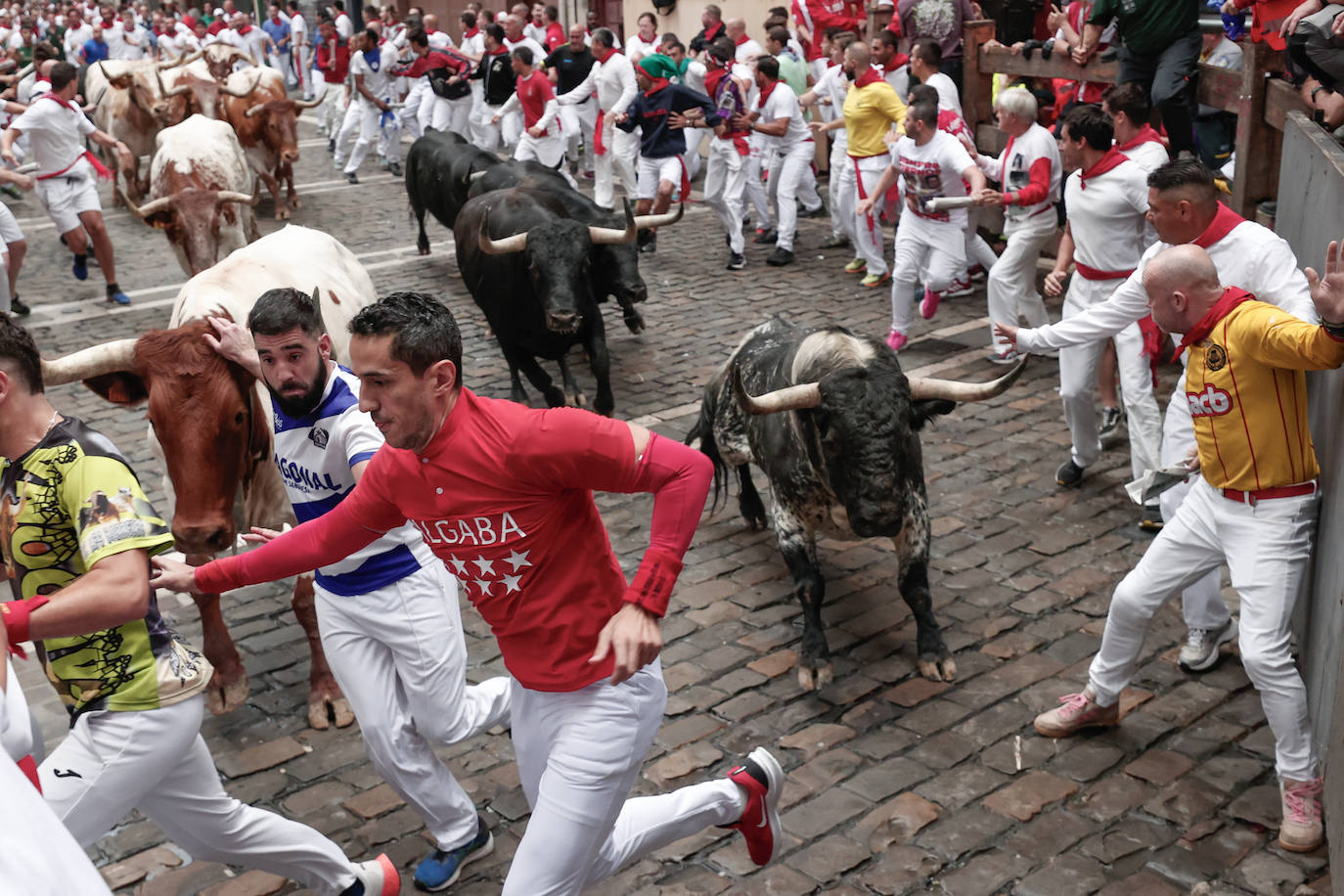 Las mejores imágenes del tercer encierro de San Fermín 2024