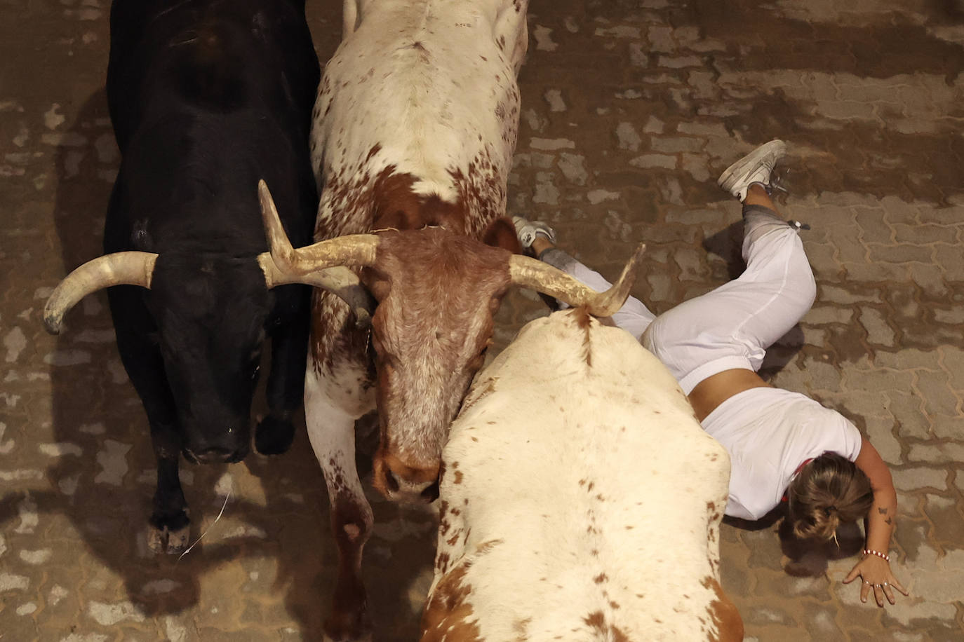 Las mejores imágenes del tercer encierro de San Fermín 2024