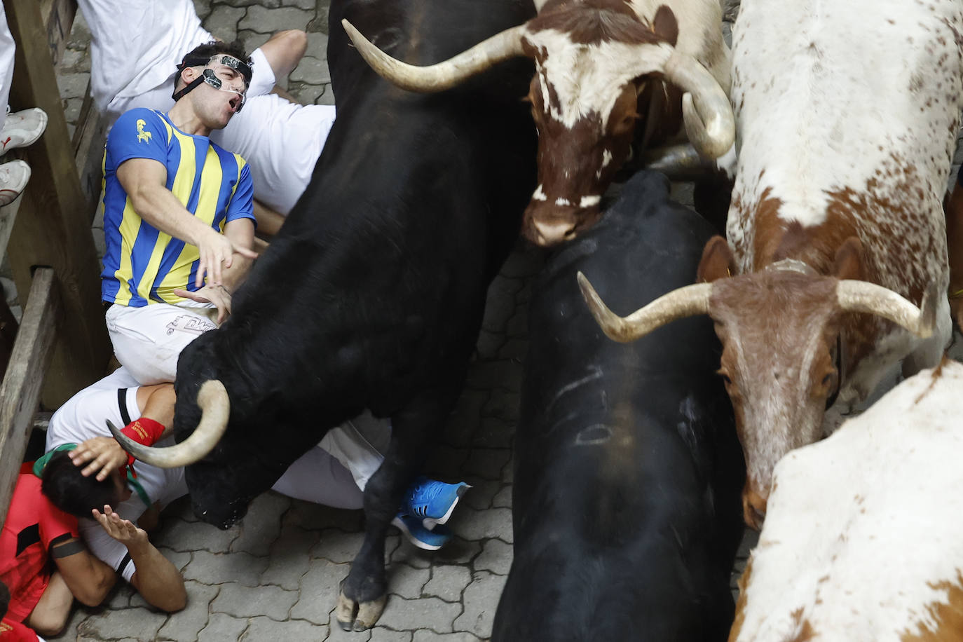 Las mejores imágenes del tercer encierro de San Fermín 2024