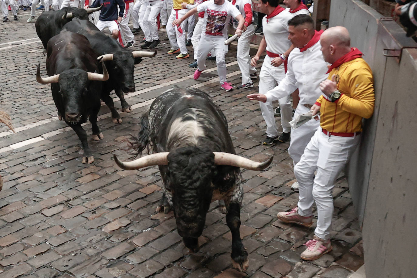 Las mejores imágenes del tercer encierro de San Fermín 2024