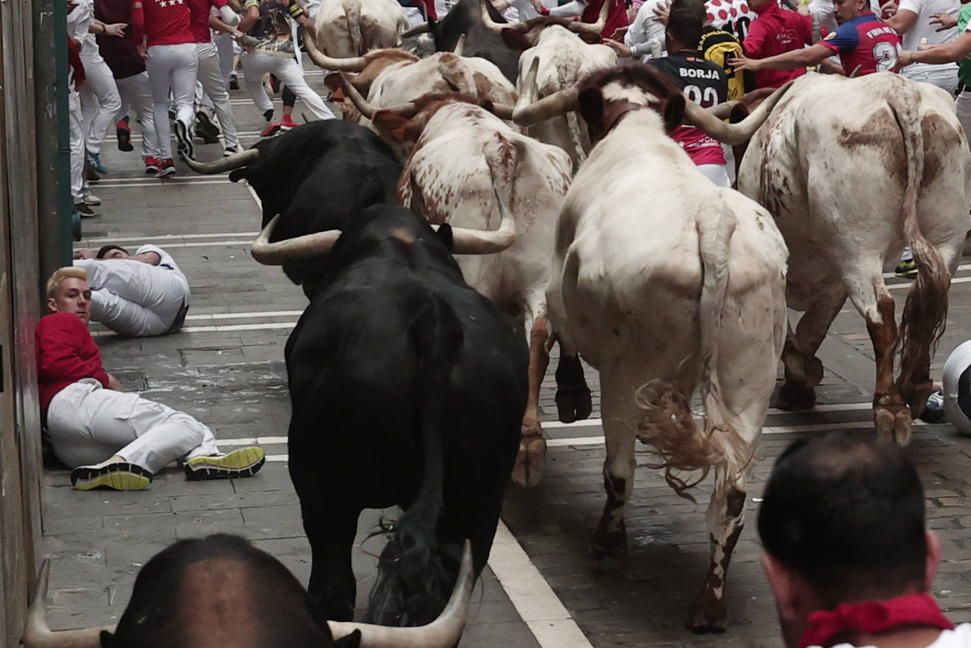 Las mejores imágenes del tercer encierro de San Fermín 2024