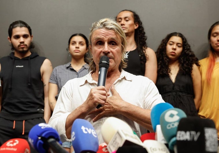 Nacho Cano en la rueda de prensa.