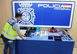 Bienes incautados por la policía