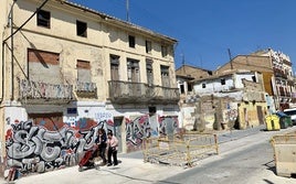 Calle José Benlliure, en el barrio del Cabanyal.