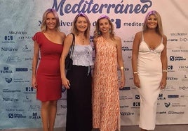 Asela Santolaya de Biow, Alejandra Domingo, Salomé Corell y Paula Canet.