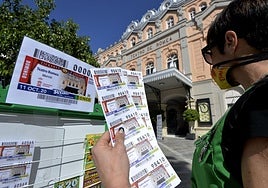 Un kiosco de la ONCE en una imagen de archivo.