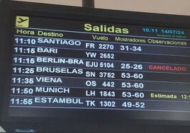 El vuelo con destino a Berlín, cancelado