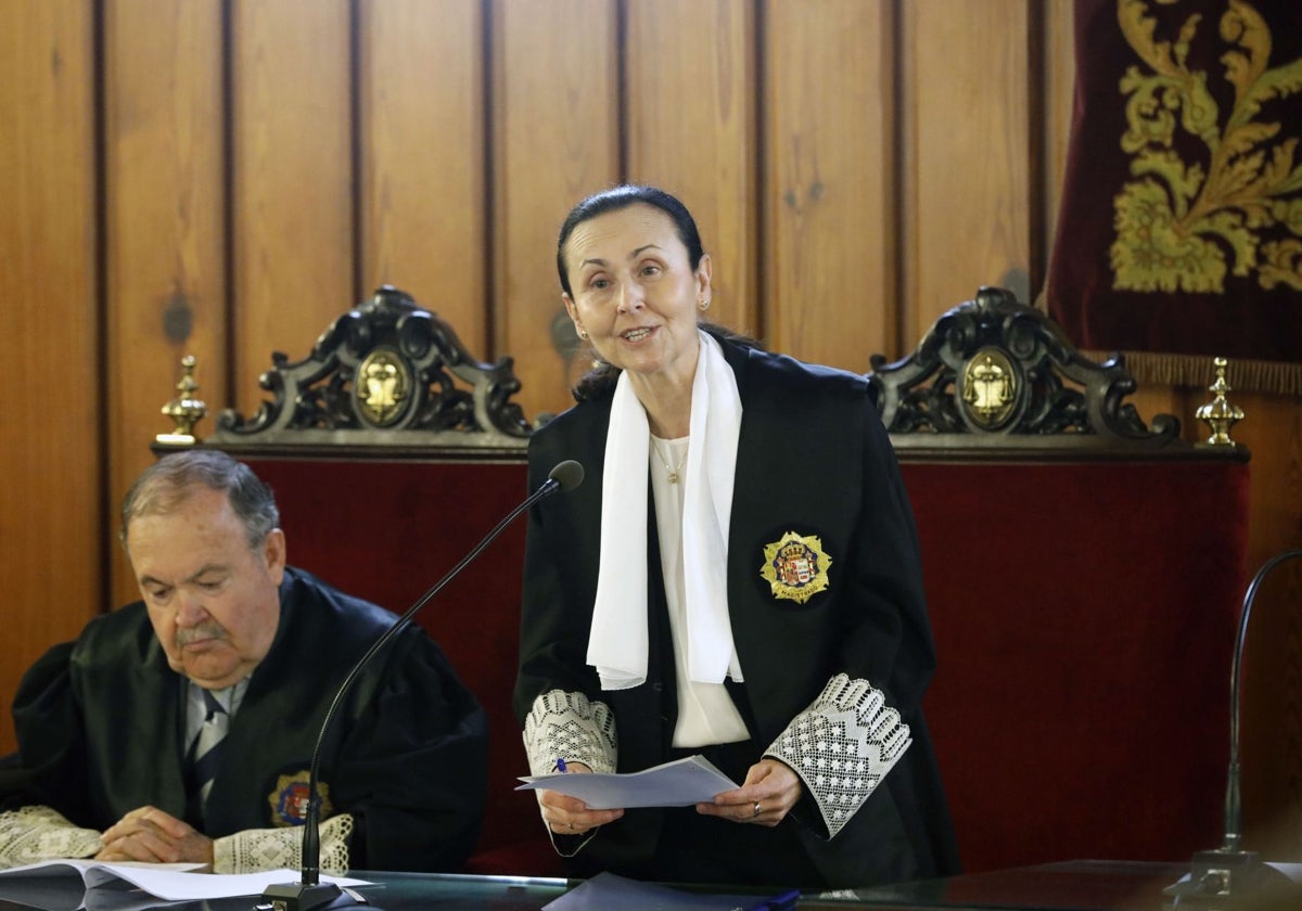 La presidenta del TSJ Pilar de la Oliva.