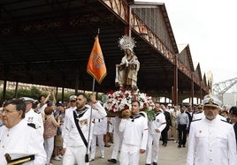 Procesión por la Virgen del Carmen en 2023.