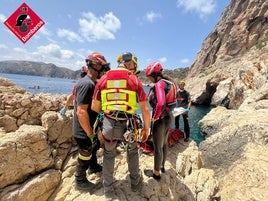 Lugar donde fue rescatada la joven.