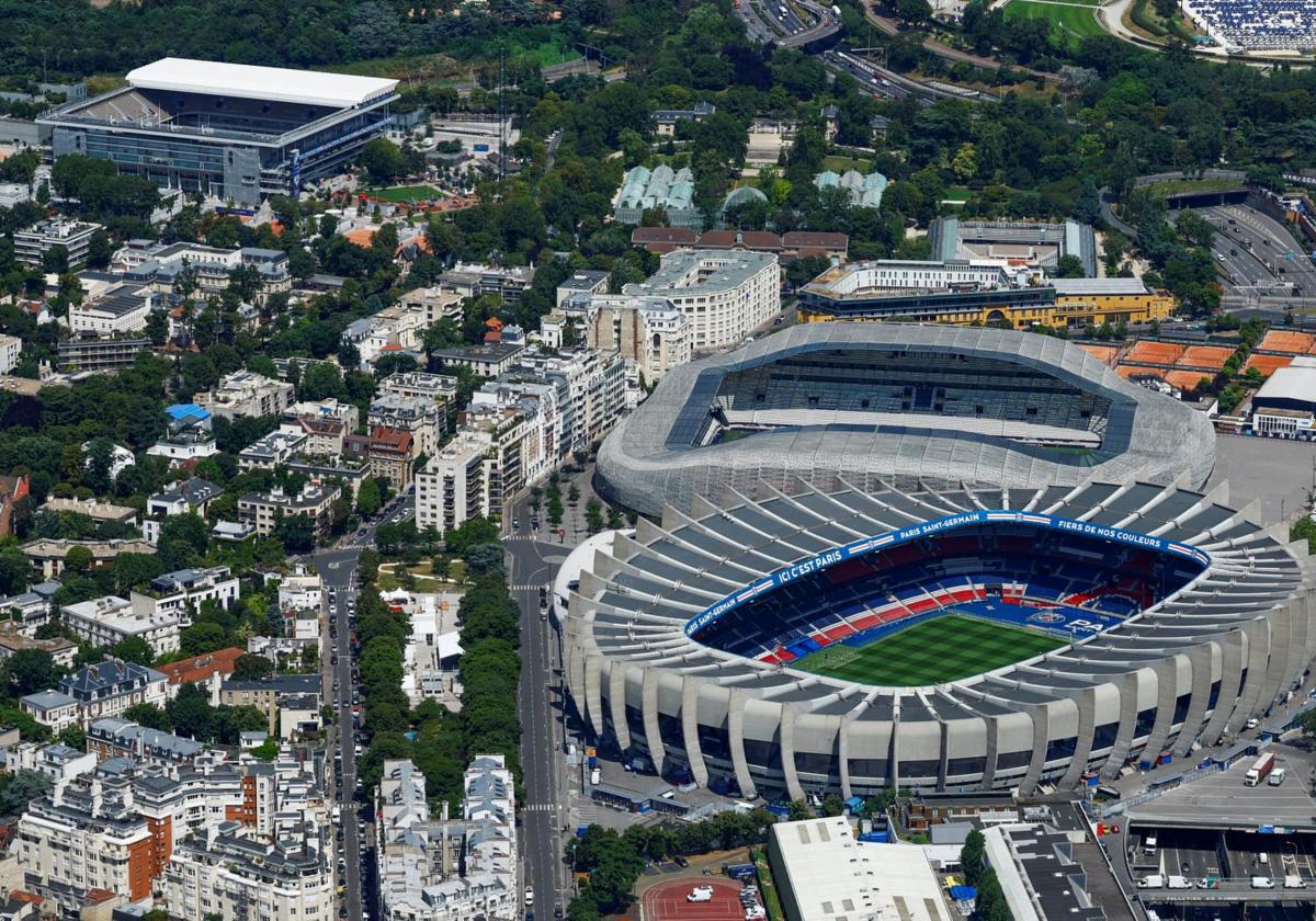 Vista área de instalaciones donde se disputan partidos de los JJOO.