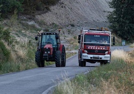 Bomberos en una imagen de archivo