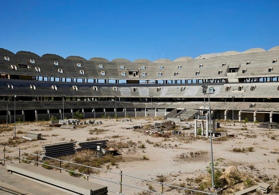 Estado actual del Nuevo Mestalla.