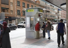 Un Kiosco de la ONCE en una imagen de archivo.