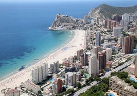 Una vista de Benidorm.