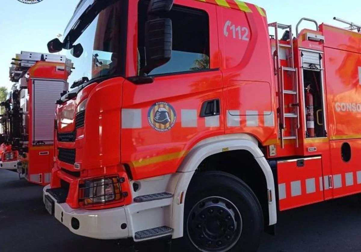 Aviso de incendio en la falda del monte en Turís 