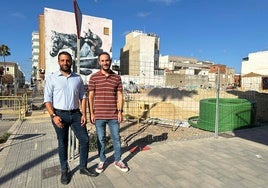 Visita del alcalde a las obras.