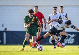 Almeida, en el amistoso contra el Castellón.