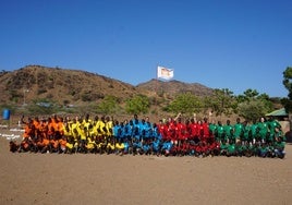 El equipo del Tamaisan Summercamp en la misión de Lobur