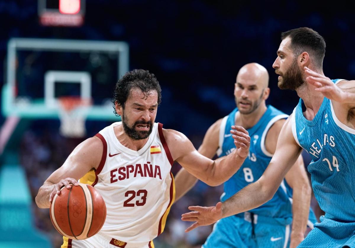 Llull, en el partido ante Grecia.