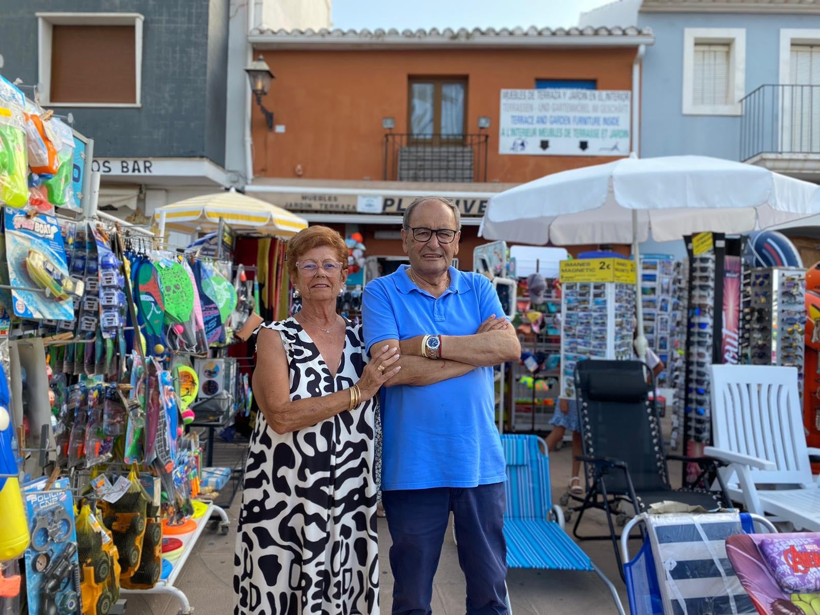 Los padres de Vega Torró, Fernando y Manolita, en Plastivega