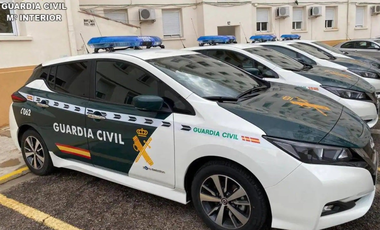 Vehículos de la Guardia Civil.