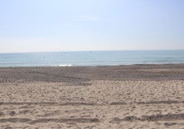 Playa de Almardá de Sagunto este jueves.