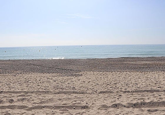 Playa de Almardá de Sagunto este jueves.