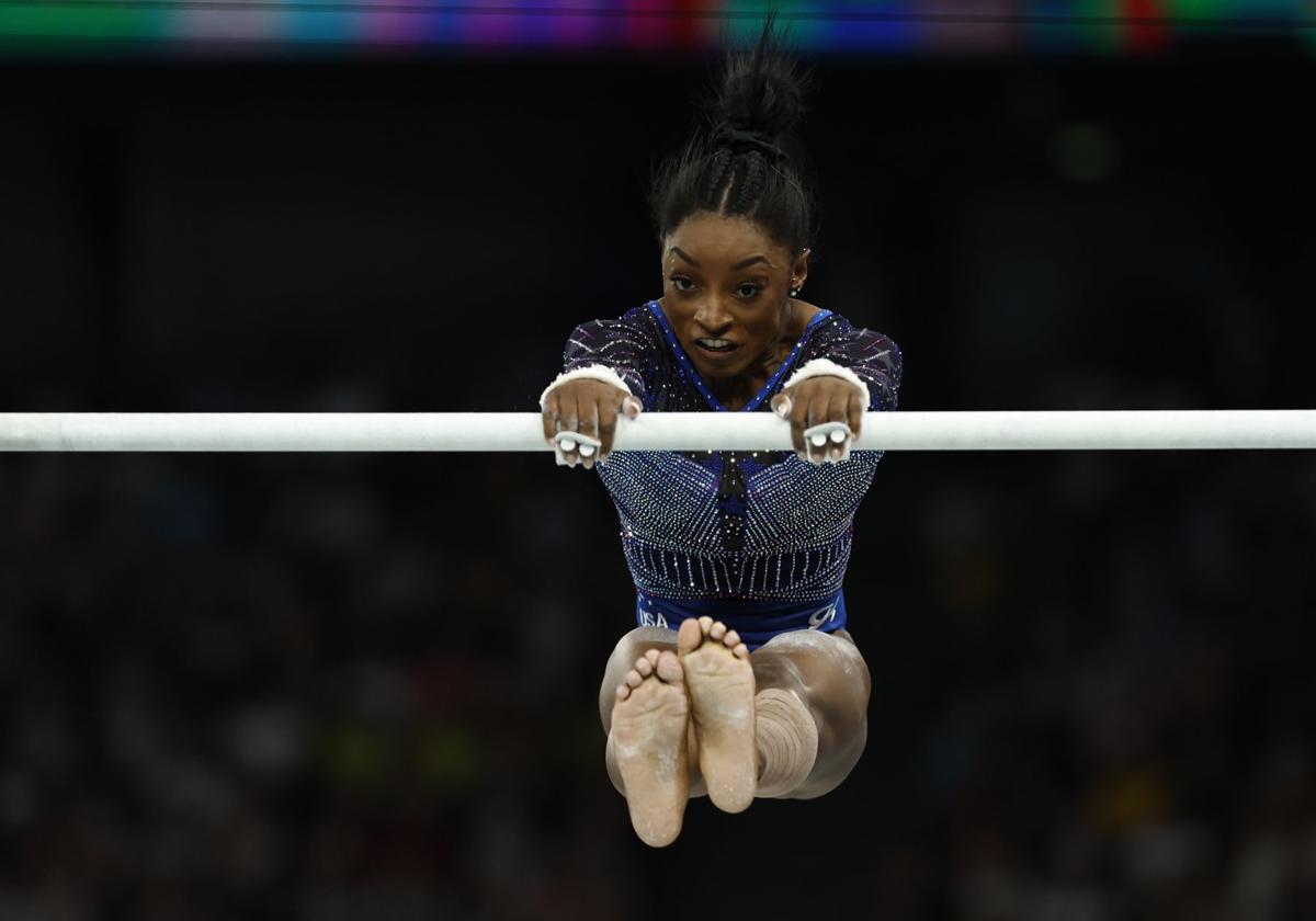 Simone Biles, en los Juegos de París.