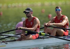 Rodrigo Conde (izquierda) y Aleix Garcia.