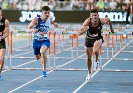 Llopis, durante el Campeonato de España celebrado en La Nucia.