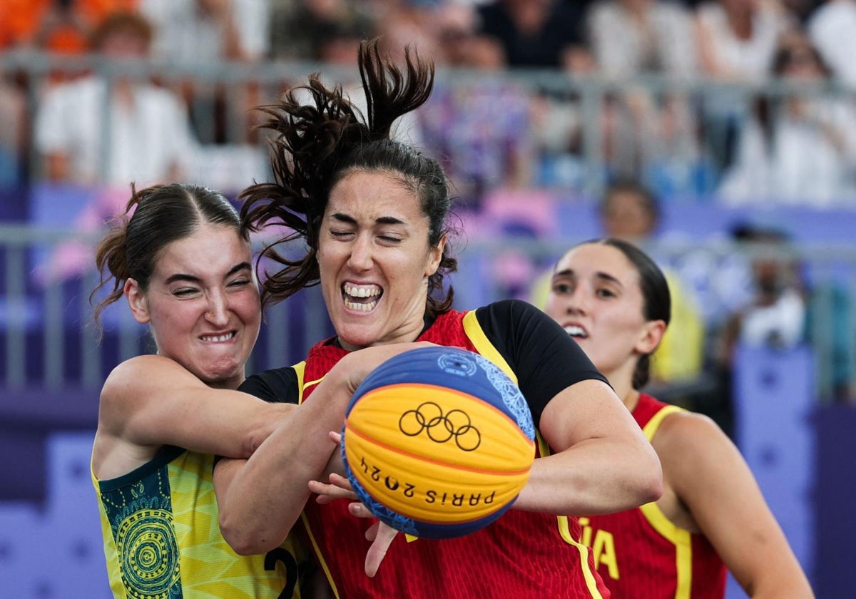 Vega Gimeno, durante el partido contra Australia.