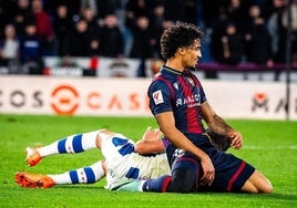 Fabrício Santos durante un partido contra el Albacete esta temporada