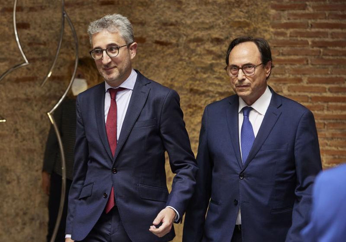 Arcadi España y Vicent Soler, los dos consellers de Hacienda durante la etapa del Botánico.