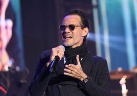 Marc Anthony durante una actuación.