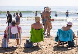 Buen día para ir a la playa en Valencia.