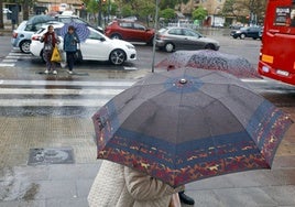 Lluvias en la ciudad de Valencia, en una imagen de archivo.