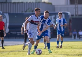 Pablo Martínez durante un partido contra el Alavés en esta pretemporada