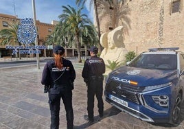 Agentes de la Policía Nacional en Elche.