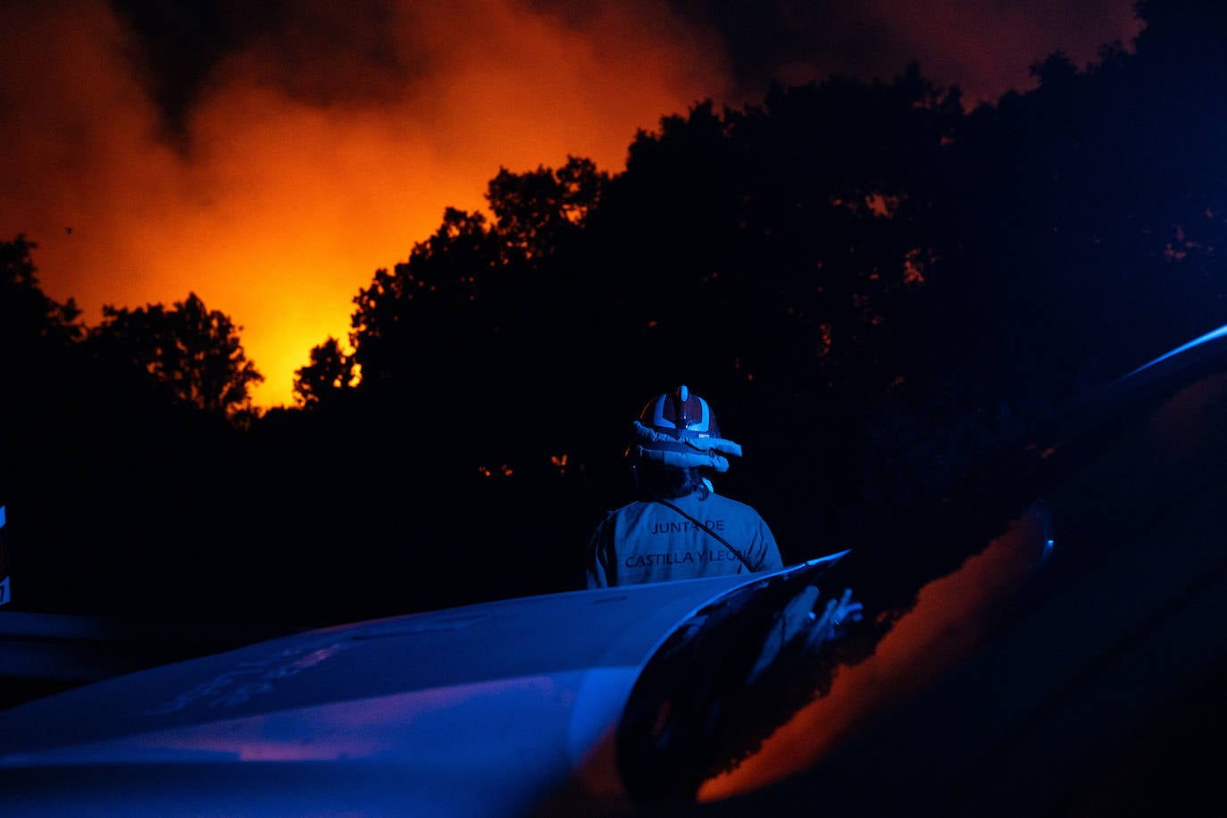 Fotos del incendio forestal de Trabazos, en Zamora