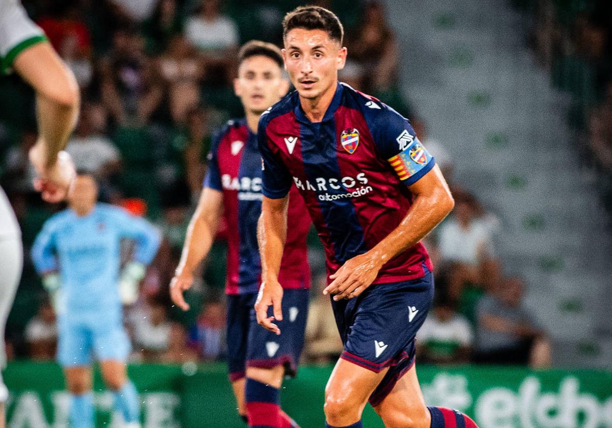 Pablo Martínez, en un amistoso ante el Elche.