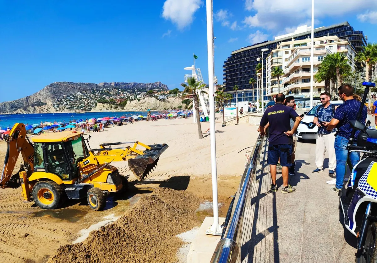 Calp cierra al baño un tramo de la playa Arenal-Bol por segunda vez este verano 