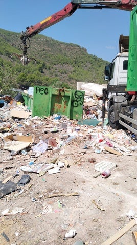 Estado que presentaba la zona hace algunos días.